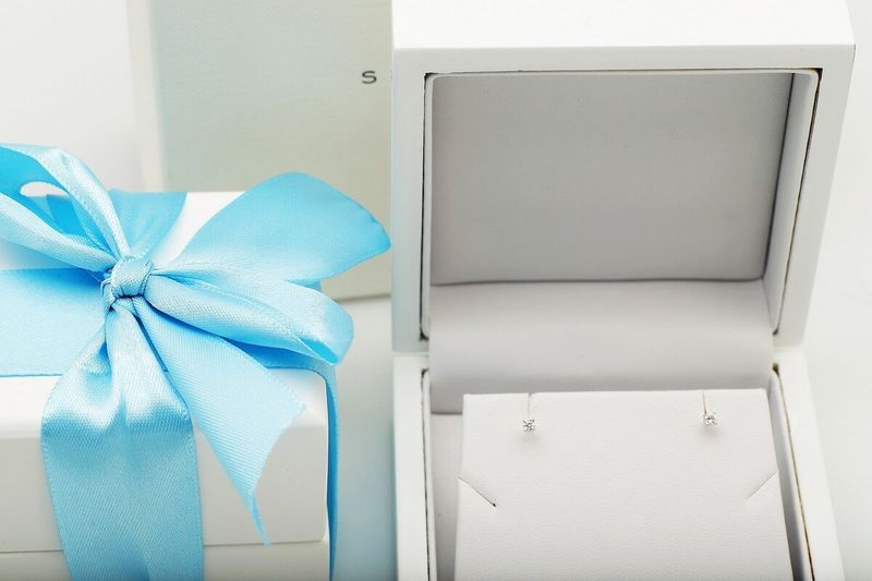 Emaga Złote kolczyki KXD2555 - Diament zdjęcie 4