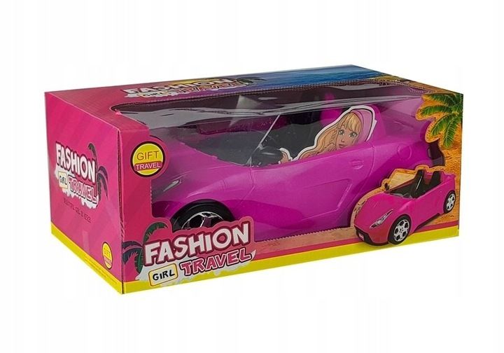Samochód dla Lalek Różowy Cabrio 34 cm zdjęcie 12