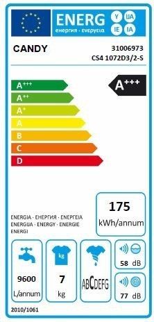 Pralka Candy A+++ 60 cm Smart Touch CS4 1072D3 na Arena.pl