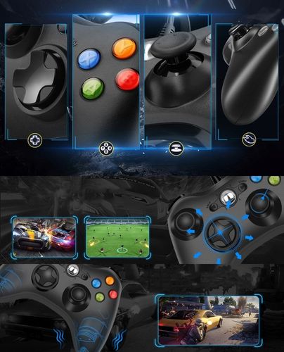 Kontroler USB Gamepad do konsoli Xbox 360/PC Win7, joystick z kablem na Arena.pl