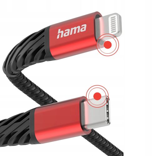 Kabel USB HAMA Data/Extreme USB-C - Lightning 1,5m 201541 na Arena.pl