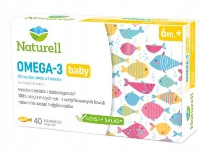 Naturell Omega-3 baby, 40 kaps. na Arena.pl
