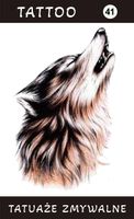 Tatuaże zmywalne Wilk
