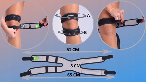 OPASKA STABILIZATOR KOLANA RZEPKI DOBRZE PODTRZYMUJE KOLANO DO BIEGANIA BÓL na Arena.pl