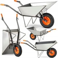 Taczka OGRODOWA budowlana spawana stalowa HIGHER 120L 210kg metalowa