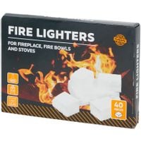 Podpałka rozpałka do kominka pieca paleniska kostka biała 40 szt