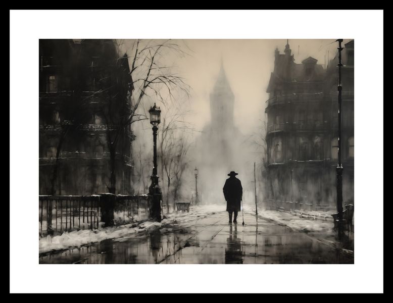 Plakat 35x25cm Mgła nad Londynem zdjęcie 3