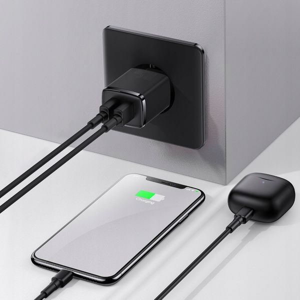 BASEUS ŁADOWARKA SIECIOWA 2X USB 10.5W CZARNY DO TELEFONÓW I TABLETÓW zdjęcie 15