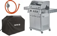 GRILL GAZOWY YATO 11.5 KW PALNIK BOCZNY +POKROWIEC