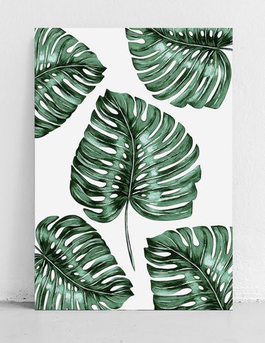 Plakat monstera pattern 40x50 cm na Arena.pl