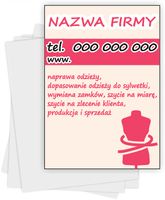 Ulotki A5 reklamowe firmowe 100 szt dużo wzorów USŁUGI KRAWIECKIE