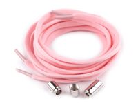 Sznurówki elastyczne z blokadą, różowe, 100 cm