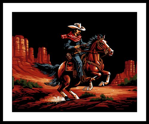 Plakat 50x40cm Galop przez Prerię na Arena.pl
