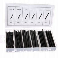 ZESTAW RUREK RURKI TERMOKURCZLIWE CZARNE 100 SZT