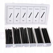 ZESTAW RUREK RURKI TERMOKURCZLIWE CZARNE 100 SZT