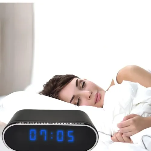 ZEGAR Z UKRYTA MINI KAMERA SZPIEGOWSKA WiFi BUDZIK na Arena.pl