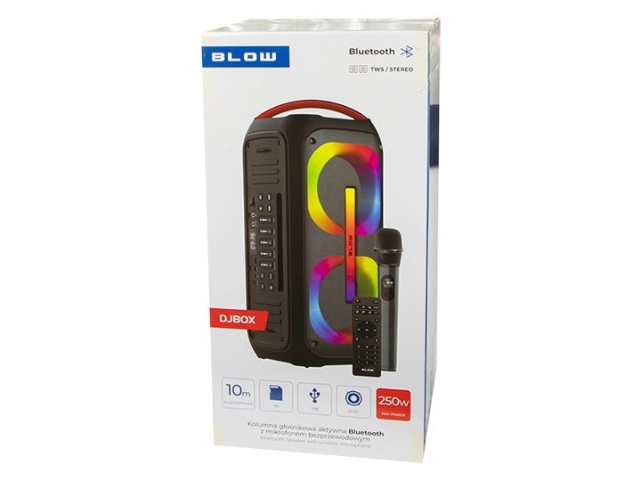 Głośnik Bluetooth BLOW DJBOX 250W USB FM TWS zdjęcie 2