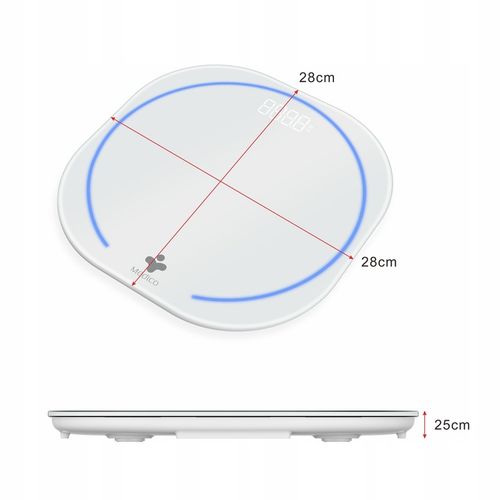 WAGA ŁAZIENKOWA ELEKTRONICZNA MEDICO, SMART, APLIKACJA PO POLSKU, BMI na Arena.pl
