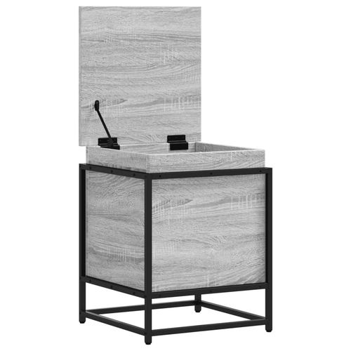 Skrzynia z pokrywą, szary dąb sonoma, 40x40x51,5 cm na Arena.pl