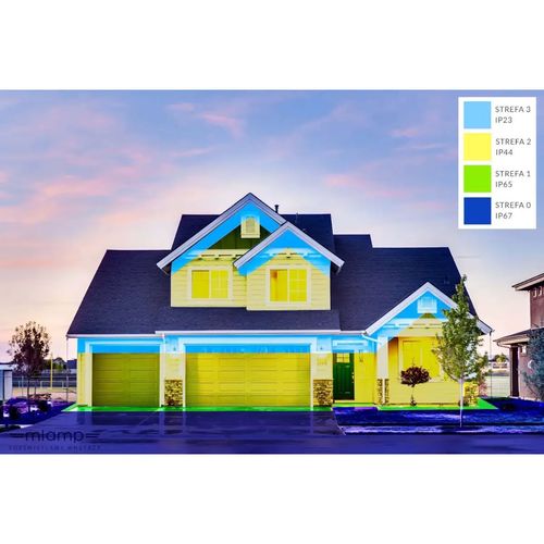 Tuba LAMPA elewacyjna MIZZI R10600 Redlux zewnętrzna OPRAWA kinkiet ścienny do ogrodu IP54 outdoor srebrnoszary na Arena.pl