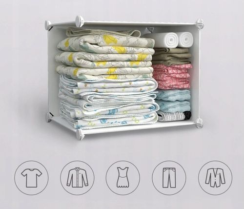 DUŻA SZAFA MODUŁOWA REGAŁ GARDEROBA XXXL SZAFKA na Arena.pl