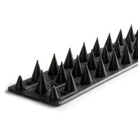 KOLCE NA PTAKI ODSTRASZAJĄCE GOŁĘBIE LISTWA PRZECIW PTAKOM 50 cm CZARNE