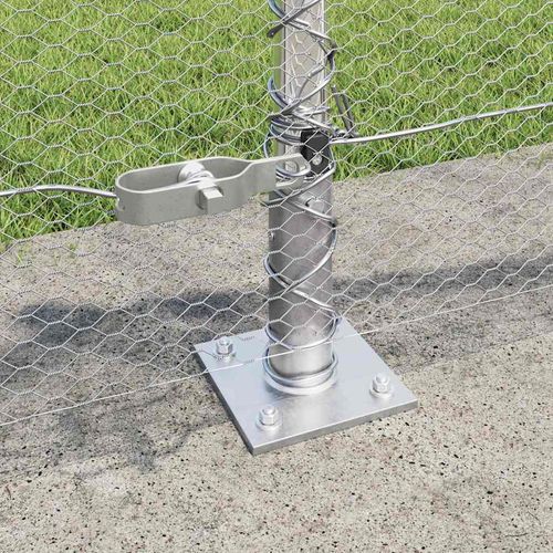 Ogrodzenie z słupkami Srebrny 0.4 x 100 m Stal pokryta PCV na Arena.pl