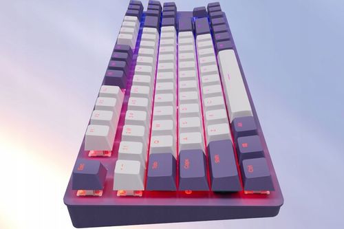 Klawiatura DARK PROJECT KD87A Fioletowo-biały na Arena.pl