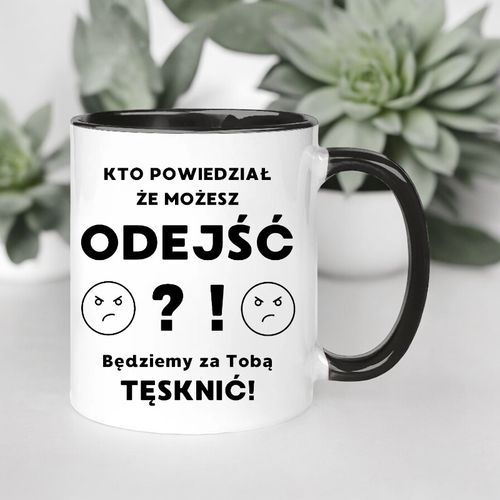 KUBEK NA POŻEGNANIE KOLEŻANKI KOLEGI Z PRACY ŚMIESZNY PREZENT na Arena.pl