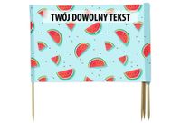 PARAWAN PLAŻOWY Arbuz z indywidualnym  napisem 5 PANELI 7.5