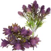 Oset Kwiaty Sztuczne Gałązka Bukiet Ostu Liście Ozdoba Na Cmentarz