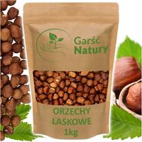 ORZECHY LASKOWE ŁUSKANE CAŁE 1KG Duże Naturalne Świeże bez Gmo 1 kg
