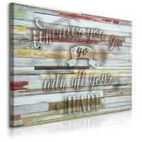 Obraz Do Sypialni Salonu Deski Cytat Napis Motywacyjny Boho 120cm x 80cm