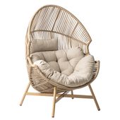 FOTEL OGRODOWY HOLAND KOKON BEŻOWY