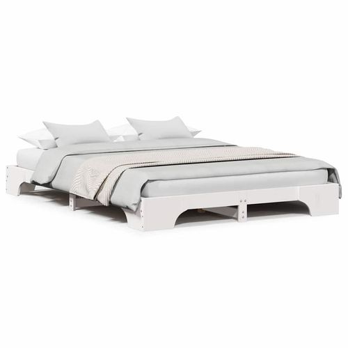 VidaXL Ramka łóżka Biała 150x200 cm z litego drewna sosnowego na Arena.pl