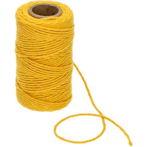 Sznurek bawełniany żółty 2mm/55 m/100 g na Arena.pl
