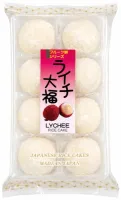 Mochi Lychee, ryżowe ciasteczka z nadzieniem liczi 200g - Kubota