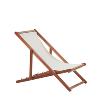 Leżak ogrodowy ciemne drewno akacjowe ANZIO