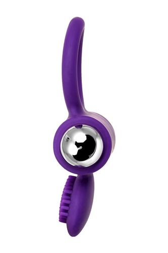 Jos Pery, Vibrating Ring With Cilia, Silicone, Violet, 9 Cm na Arena.pl