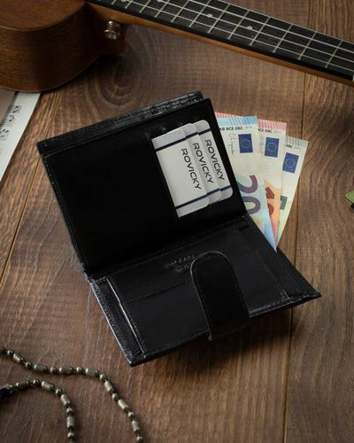 Elegancki portfel meski ze skory naturalnej na Arena.pl