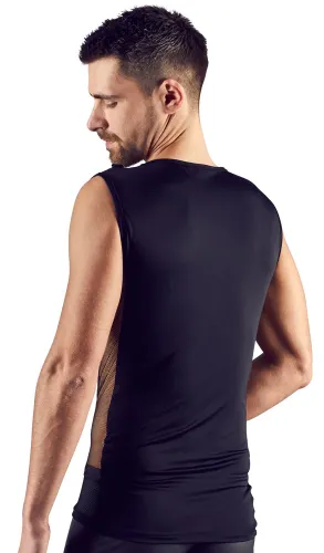 svenjoyment bezrękawnik męski czarny sznurowany s elegancki design na Arena.pl