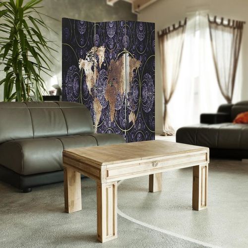 Parawan ozdobny, Mapa świata 110x150 na Arena.pl