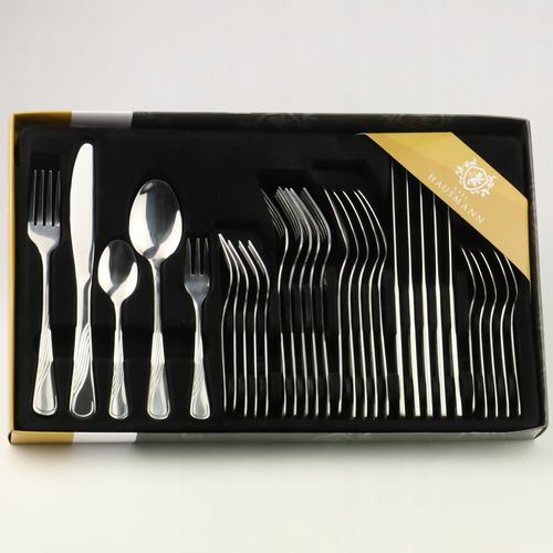 ZESTAW SZTUĆCÓW 30 ELEMENTÓW DLA 6 OSÓB KPL SZTUĆCE NIERDZEWNE W PUDEŁKU na Arena.pl