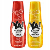 2 x KONCENTRAT SMAKOWY DO SATURATORA WODY YA SODA SYROP COLA ORANGE BEZ CUK