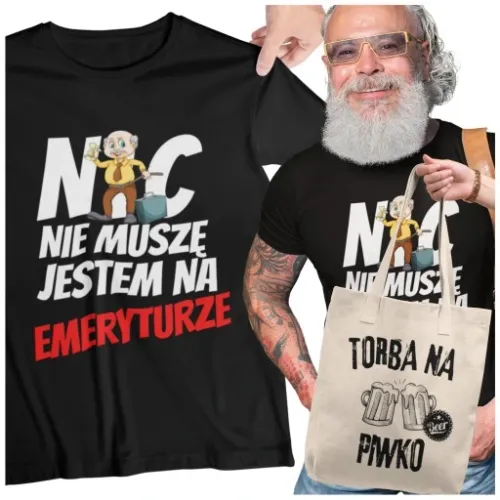 Prezent dla EMERYTA Emerytura KOSZULKA Pomysł na Arena.pl