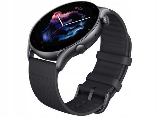 Zegarek Amazfit GTR 3 czarny grafitowy GPS Bluetooth smartwatch AMOLED na Arena.pl