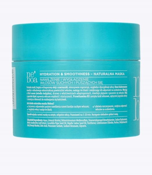 NEBOA Maska naturalna do włosów Hydration & Smoothness 300ml zdjęcie 2