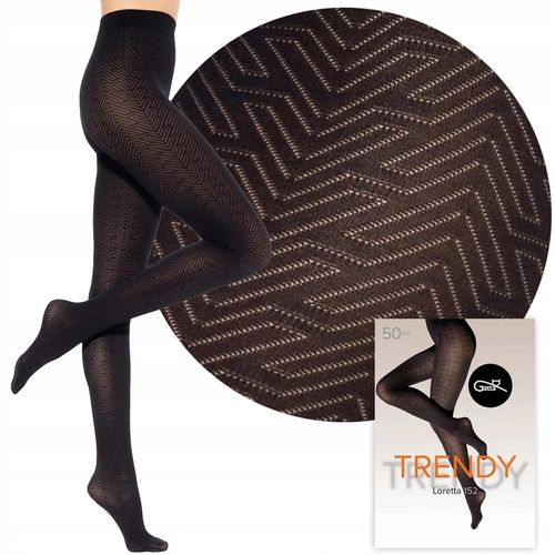 Rajstopy wzorzyste Gatta LORETTA 152 matowe 50 den 4-L na Arena.pl