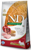 farmina n&d ancestral grain canine adult mini chicken&pomegranate 7kg