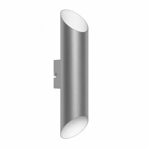 Kinkiet ogrodowy Eglo odcienie szarości i srebra zintegrowane źródło LED 7W na Arena.pl